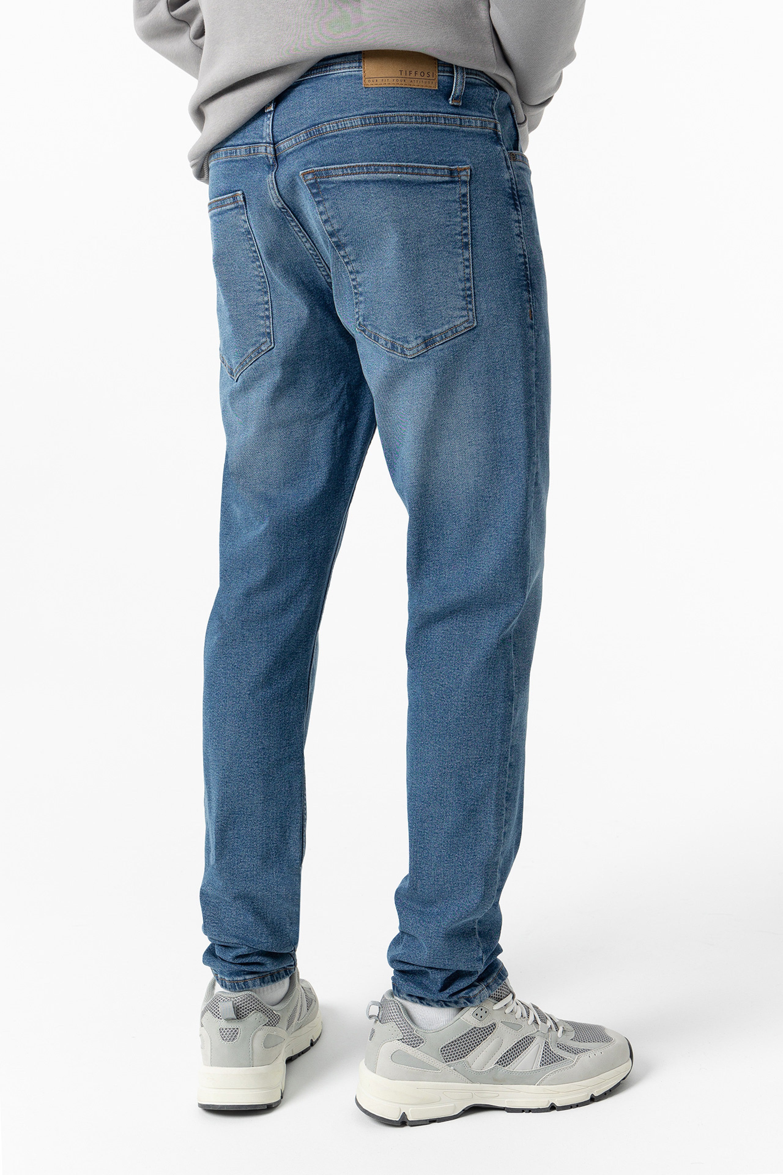Medium Blue Tyler Tapered Jeans
