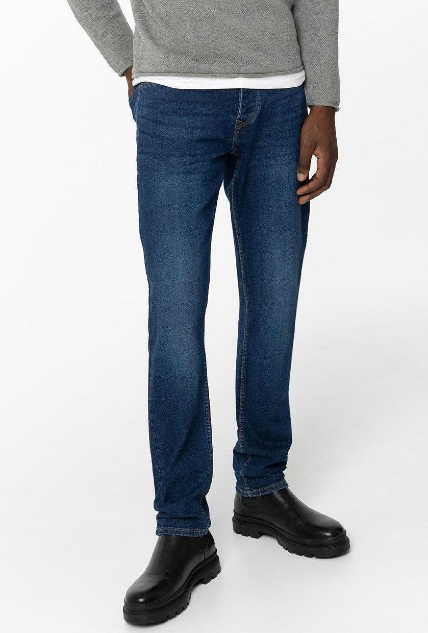 Tifossi Dark Blue Tapered (Slim Fit) Jeans